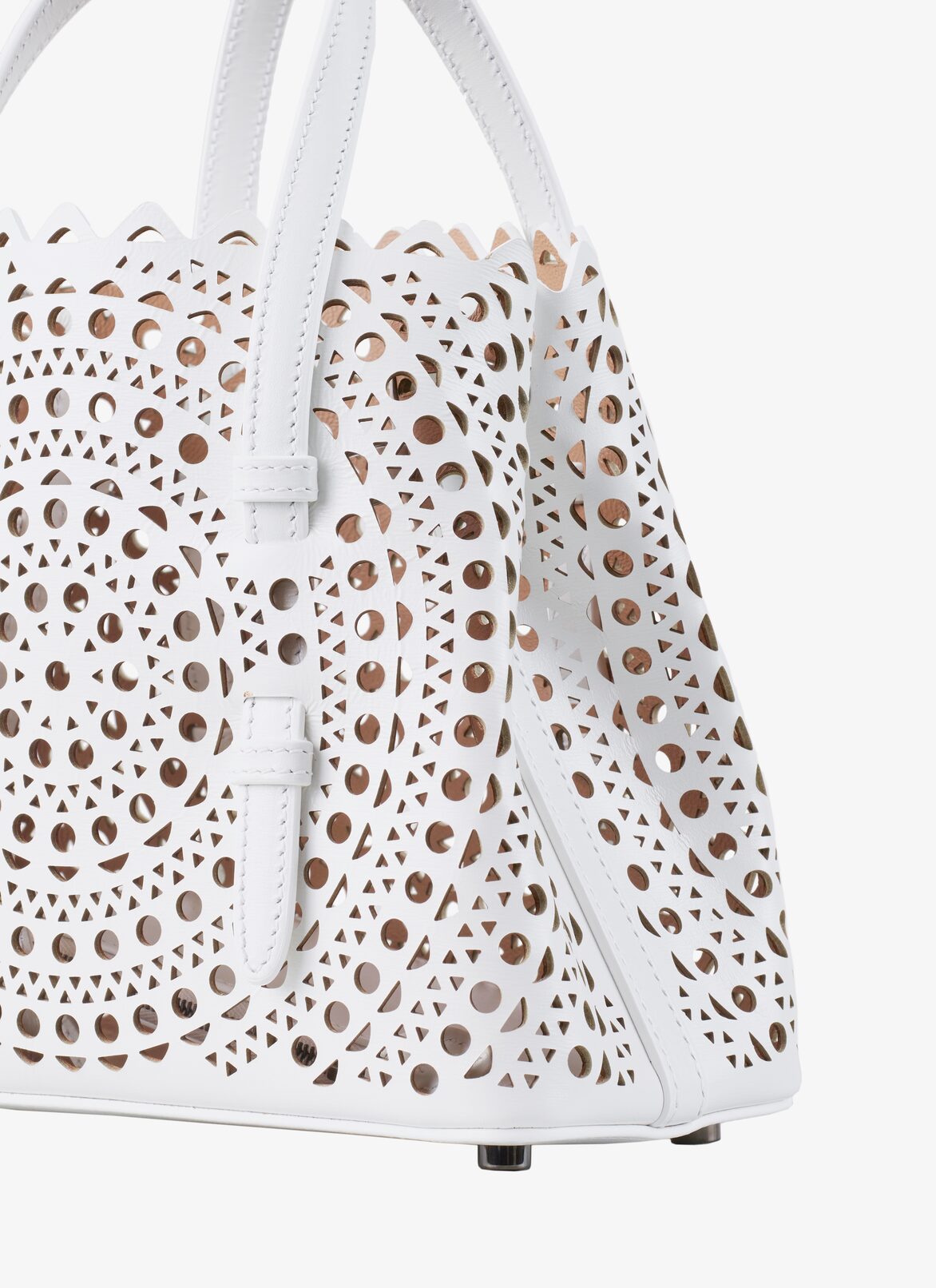 Mina 20 tote bag
 ALAÏA OPTIC WHITE MINA 20 TOTE BAG